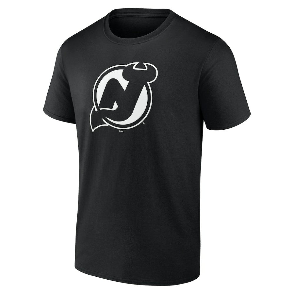 New Jersey Devils Personalized Name & Number Monochrome T-Shirt - Black | US 201281520