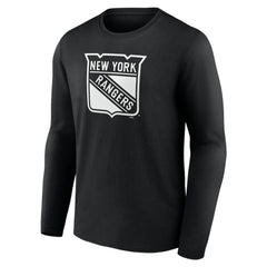 New York Rangers Personalized Name & Number Monochrome Long Sleeve T-Shirt - Black | US 201281530