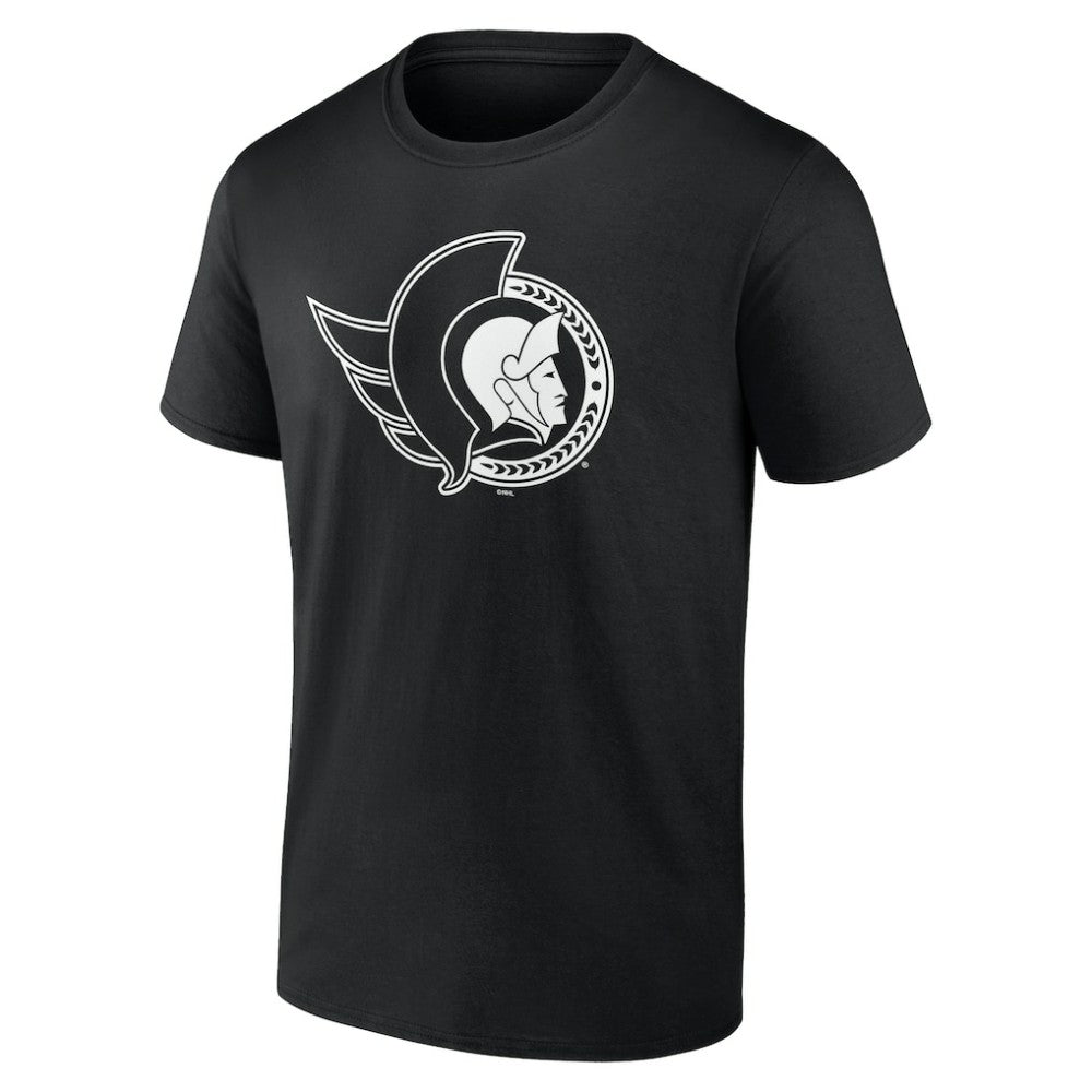 Ottawa Senators Personalized Name & Number Monochrome T-Shirt - Black | US 201281538