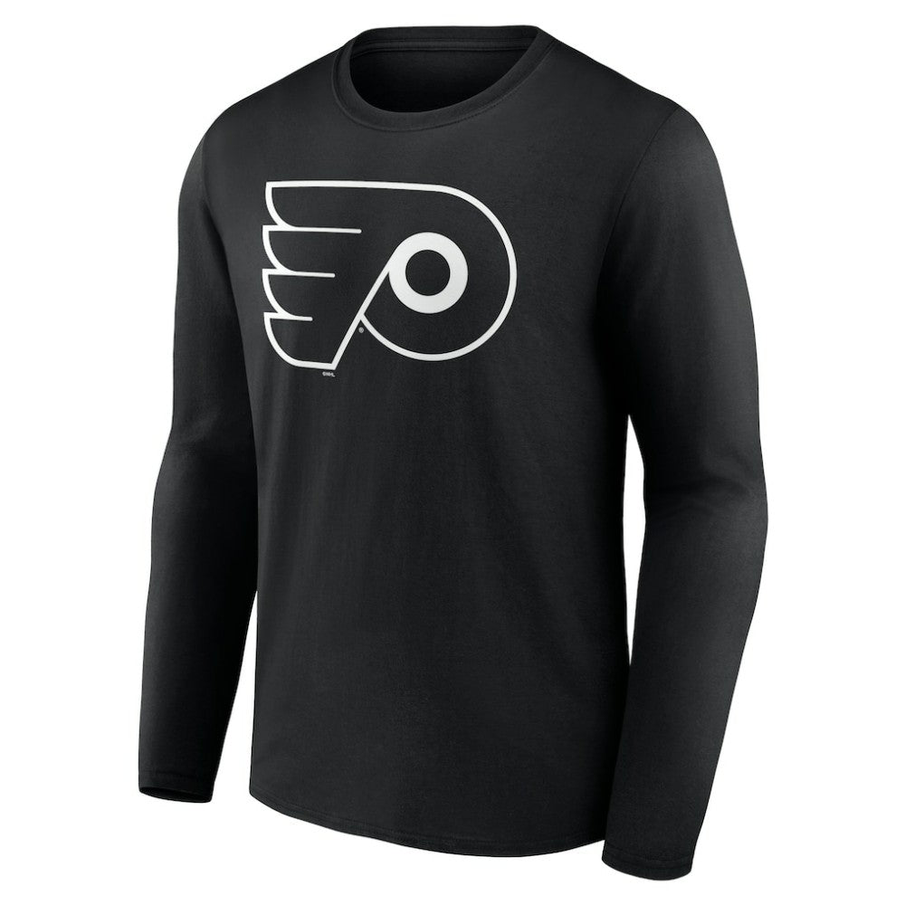 Philadelphia Flyers Personalized Name & Number Monochrome Long Sleeve T-Shirt - Black | US 201281542