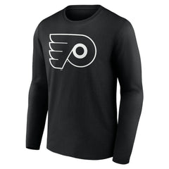 Philadelphia Flyers Personalized Name & Number Monochrome Long Sleeve T-Shirt - Black | US 201281542