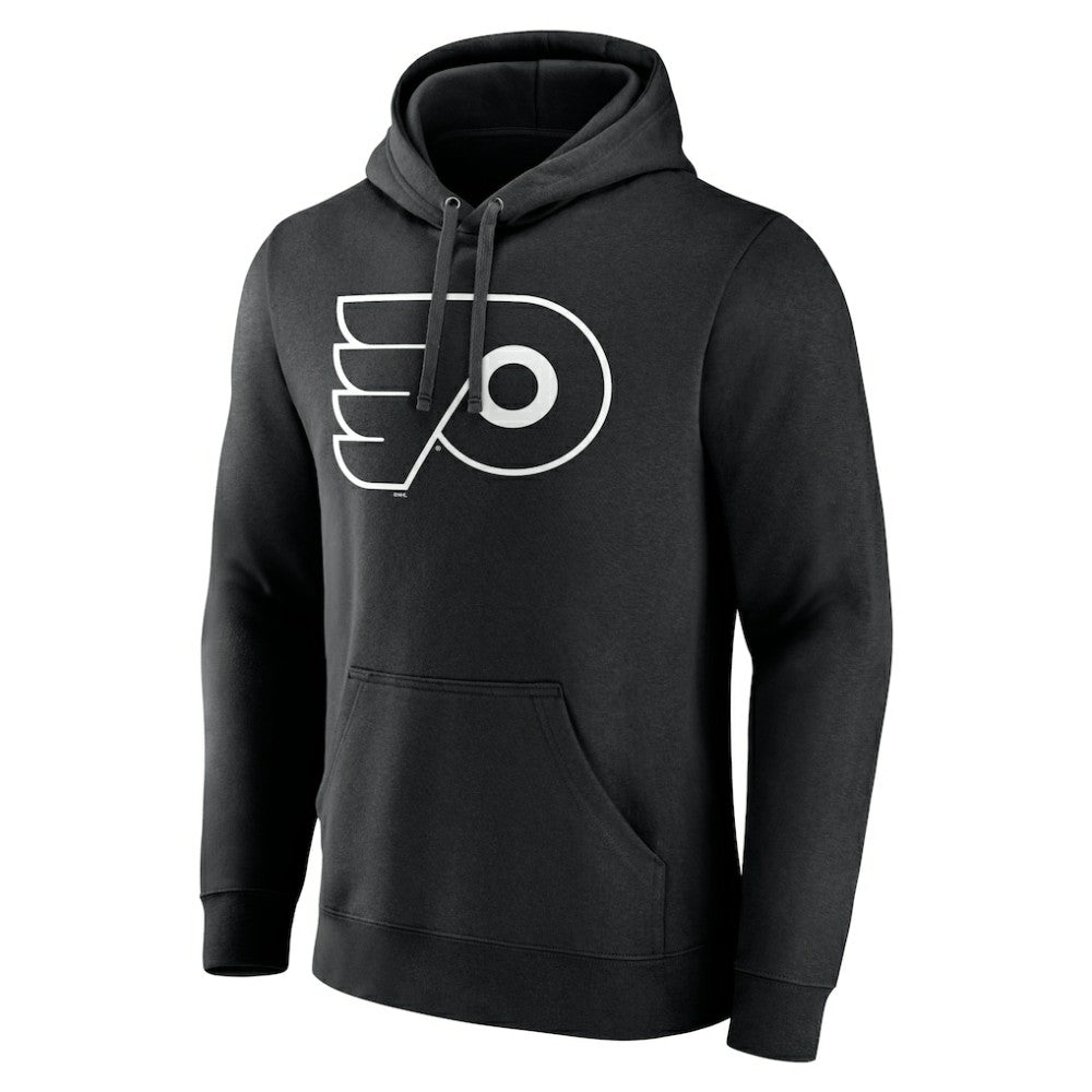 Philadelphia Flyers Personalized Name & Number Monochrome Pullover Hoodie - Black | US 201281543