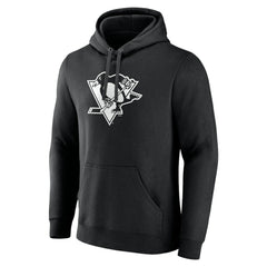 Pittsburgh Penguins Personalized Name & Number Monochrome Pullover Hoodie - Black | US 201281549