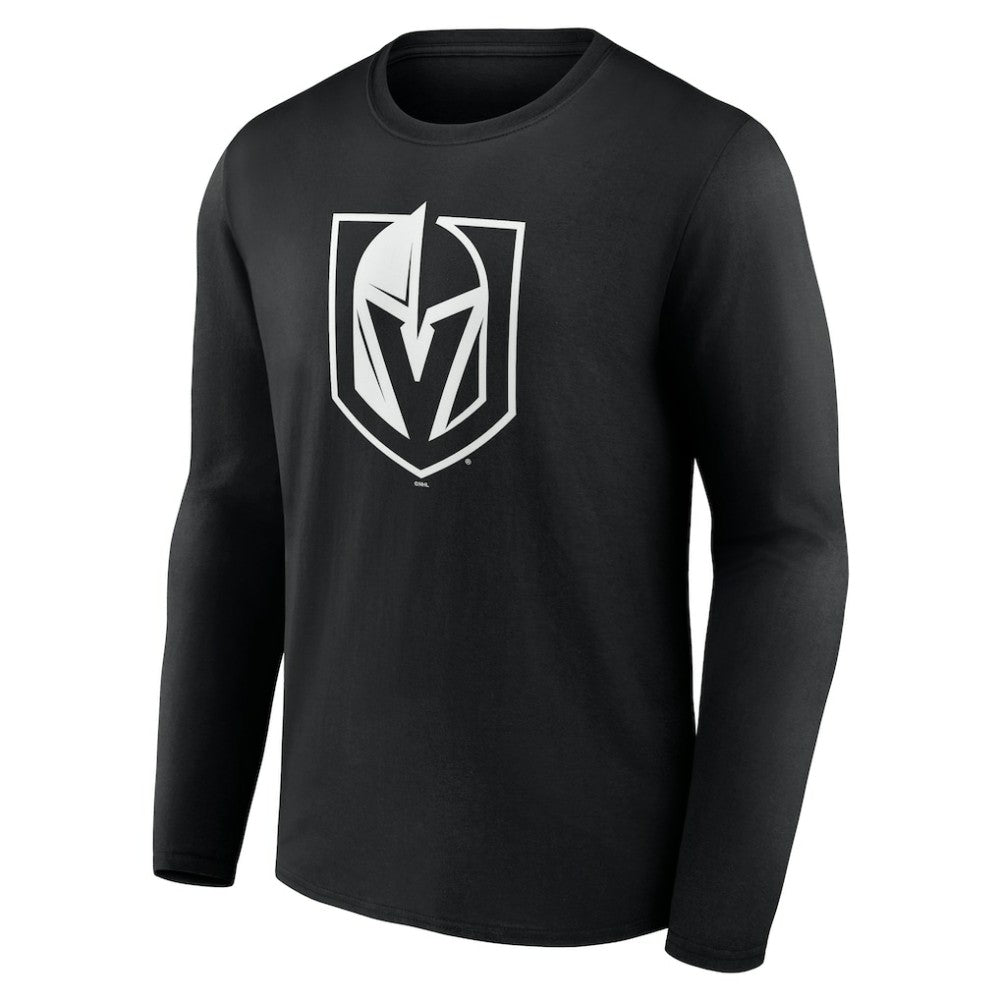 Vegas Golden Knights Personalized Name & Number Monochrome Long Sleeve T-Shirt - Black | US 201281590