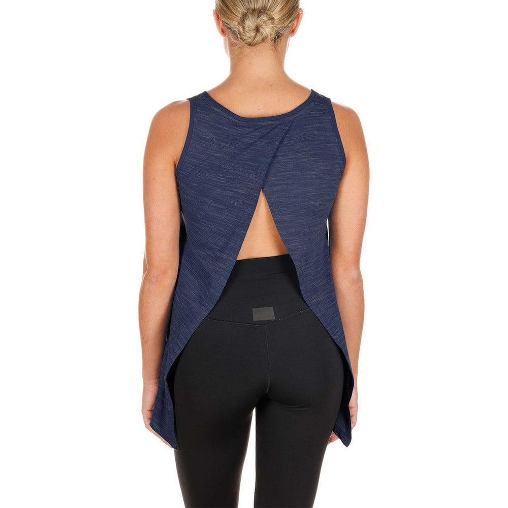 Dallas Cowboys New Era Women's Plus Size Space Dye Active Tank Top - Navy Tops