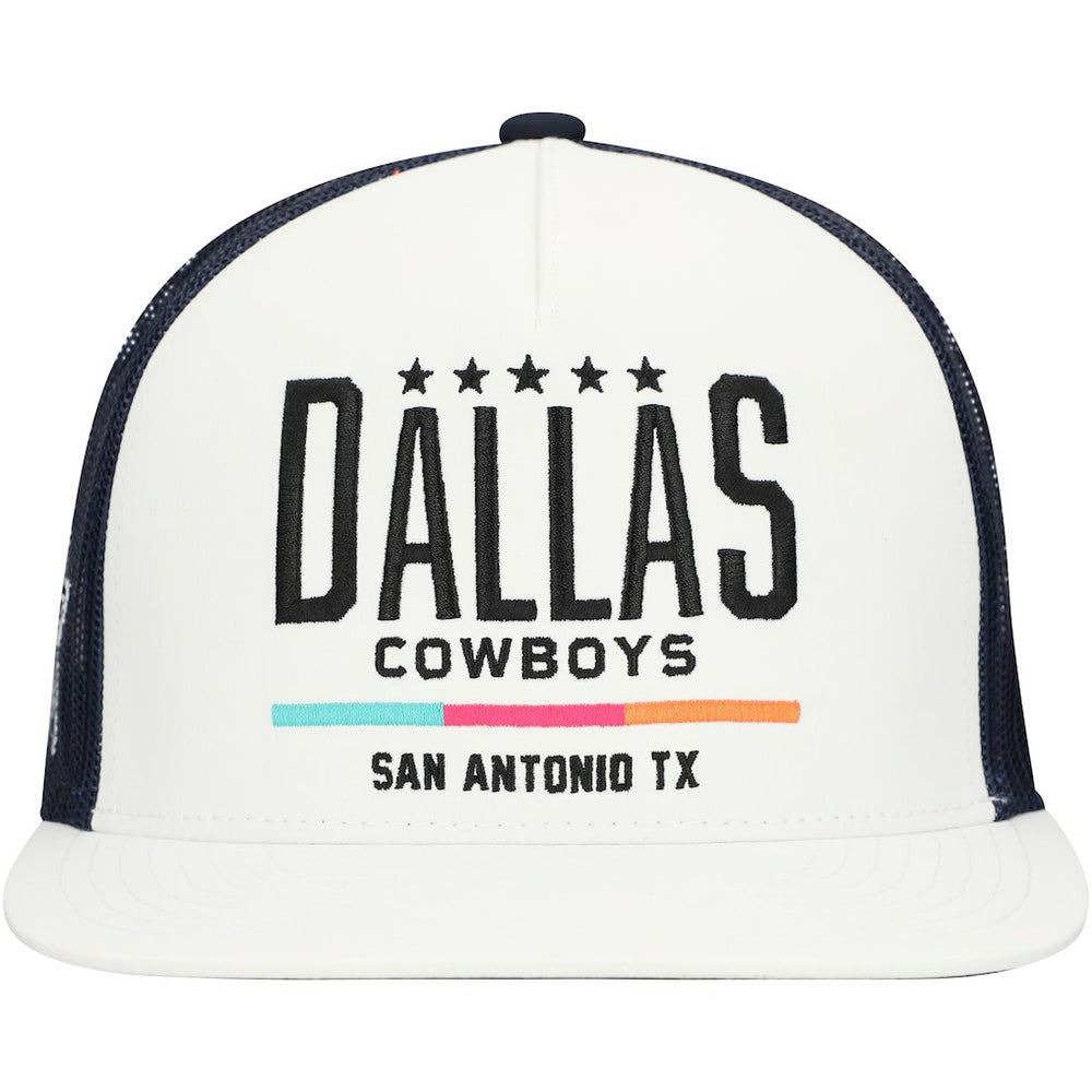 Dallas Cowboys HOOey San Antonio Trucker Snapback Hat - White/Navy