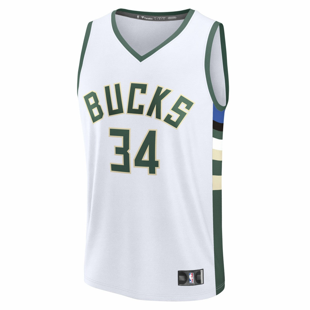 Giannis Antetokounmpo Milwaukee Bucks Fast Break Replica Player Jersey Association Edition White - Fanatics