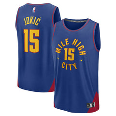 Nikola Jokic Denver Nuggets Fast Break Replica Player Jersey Statement Editi- Blue - Fanatics
