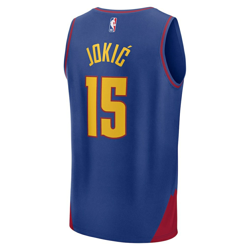 Nikola Jokic Denver Nuggets Fast Break Replica Player Jersey Statement Editi- Blue - Fanatics
