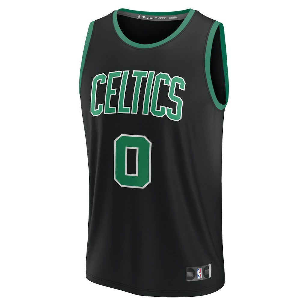 Jayson Tatum Boston Celtics Fast Break Replica Player Jersey Statement Edition Black - Fanatics