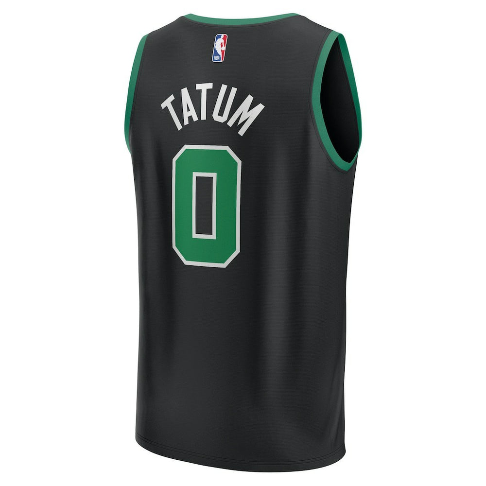 Jayson Tatum Boston Celtics Fast Break Replica Player Jersey Statement Edition Black - Fanatics