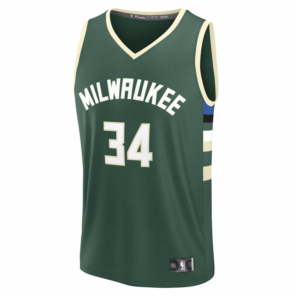 Giannis Antetokounmpo Milwaukee Bucks Youth Fast Break Replica Player Jersey Icon Edition Hunter Green - Fanatics