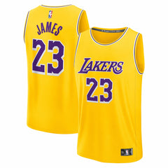 LeBron James Los Angeles Lakers Youth Fast Break Replica Player Jersey Icon Edition Gold - Fanatics outlet