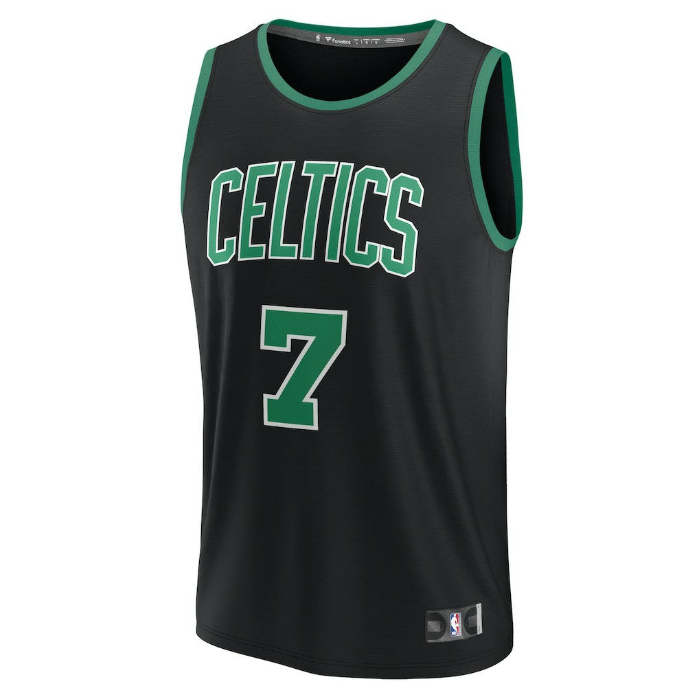 Jaylen Brown Boston Celtics Youth Fast Break Replica Player Jersey Statement Edition Black - Fanatics
