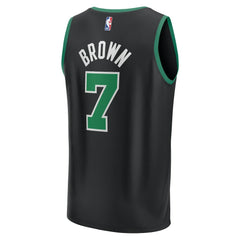Jaylen Brown Boston Celtics Youth Fast Break Replica Player Jersey Statement Edition Black - Fanatics