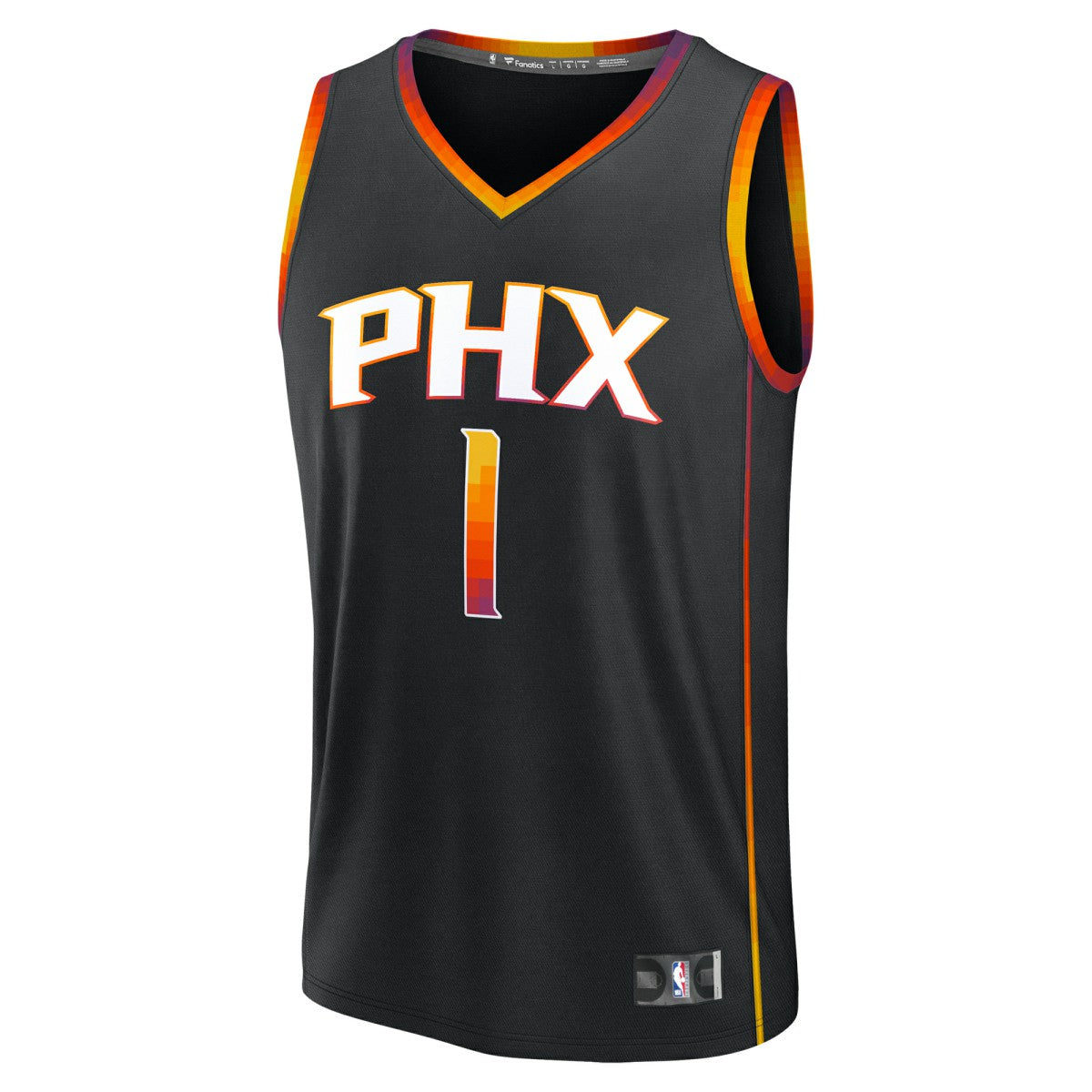 Devin Booker Phoenix Suns Youth Fast Break Replica Player Jersey Statement Edition Black - Fanatics
