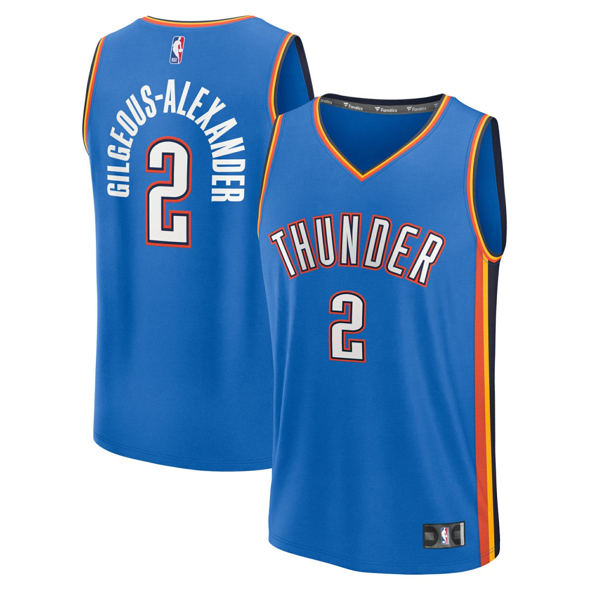 Shai Gilgeous-Alexander Oklahoma City Thunder Youth Fast Break Replica Player Jersey Icon Edition Blue - Fanatics