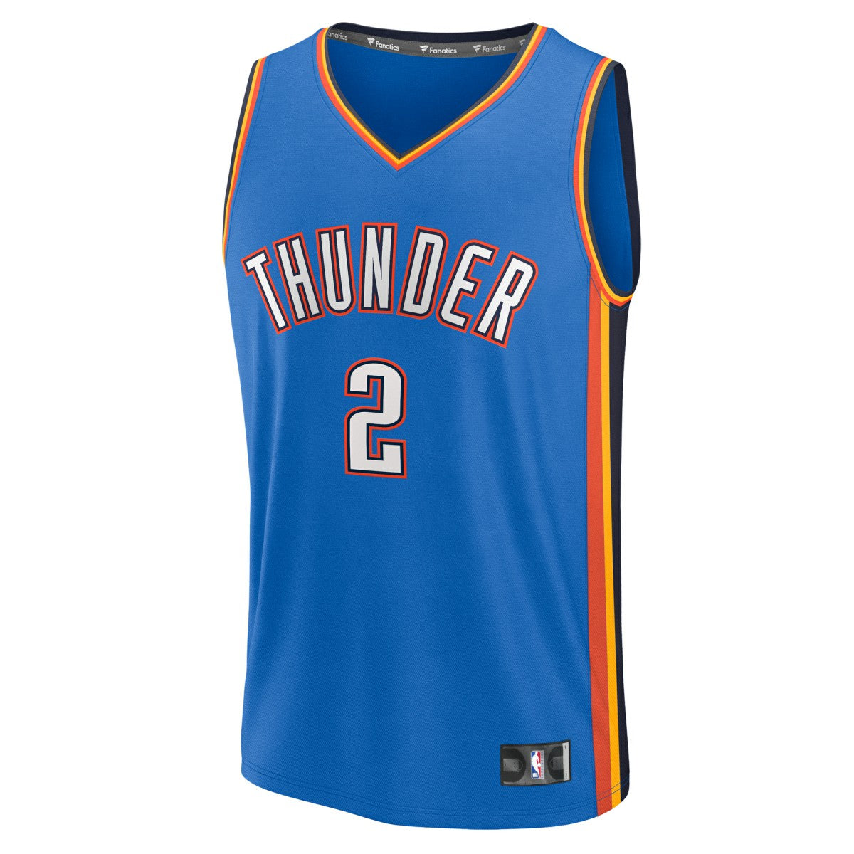 Shai Gilgeous-Alexander Oklahoma City Thunder Youth Fast Break Replica Player Jersey Icon Edition Blue - Fanatics