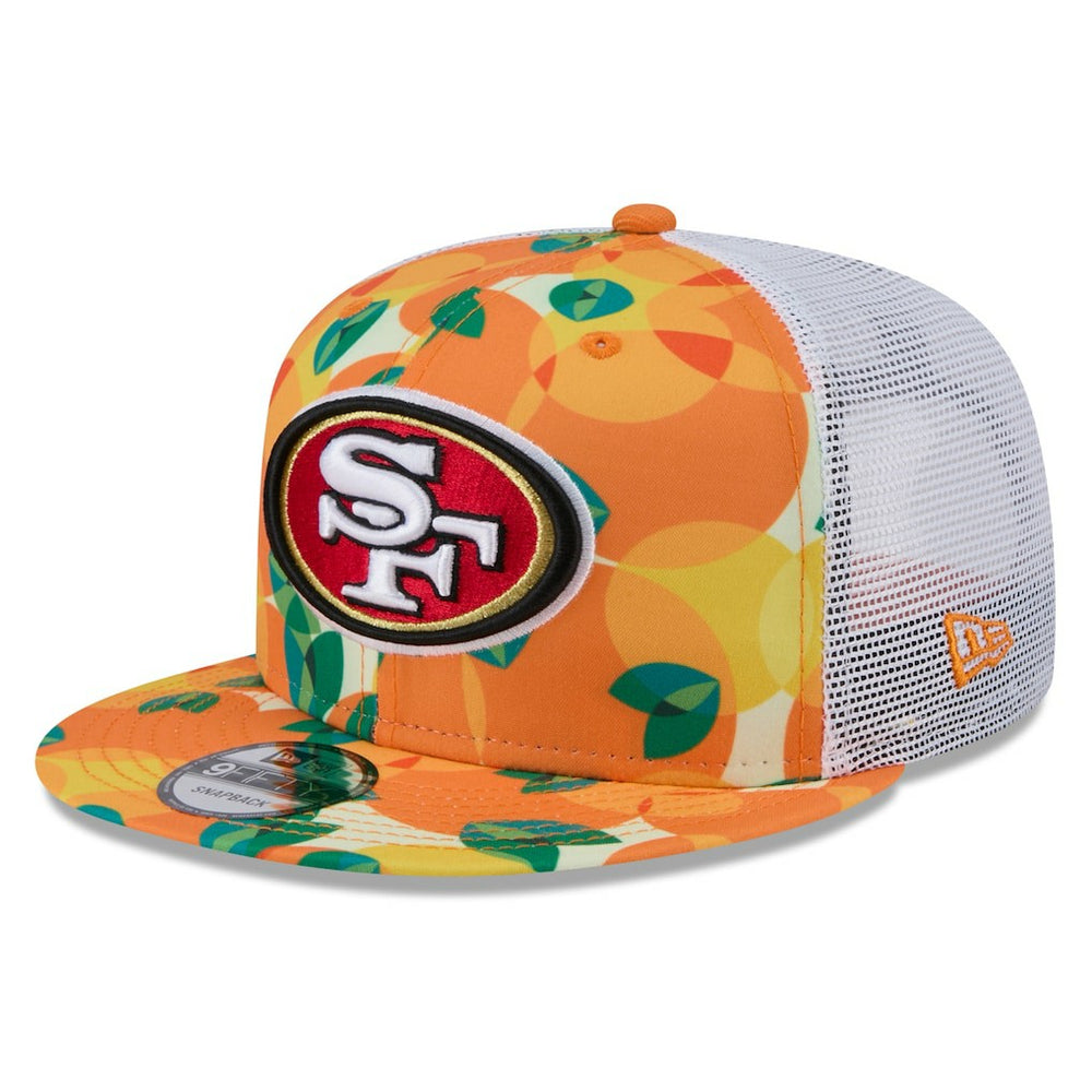 San Francisco 49ers New Era Citrus 9FIFTY Trucker Snapback Hat - Orange Hats