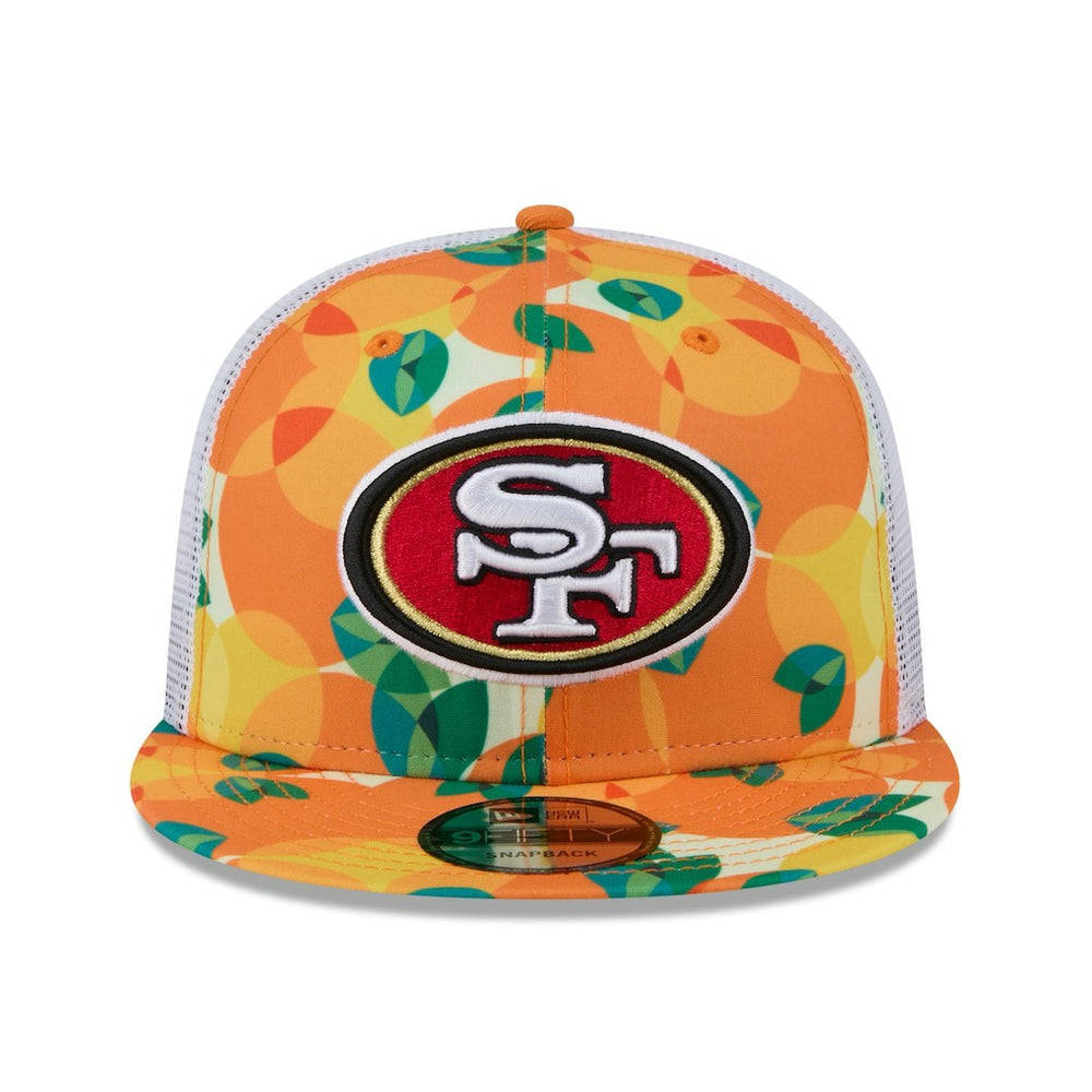 San Francisco 49ers New Era Citrus 9FIFTY Trucker Snapback Hat - Orange Hats