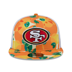 San Francisco 49ers New Era Citrus 9FIFTY Trucker Snapback Hat - Orange Hats