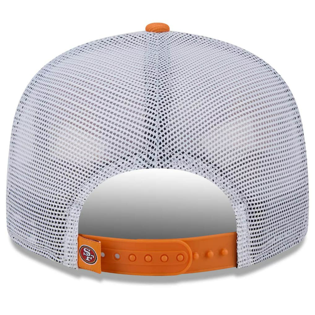 San Francisco 49ers New Era Citrus 9FIFTY Trucker Snapback Hat - Orange Hats