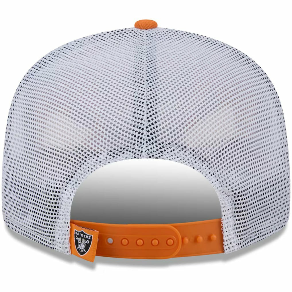 Las Vegas Raiders New Era Citrus 9FIFTY Trucker Snapback Hat - Orange Hats