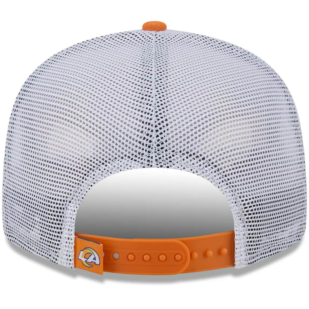 Los Angeles Rams New Era Citrus 9FIFTY Trucker Snapback Hat - Orange Hats