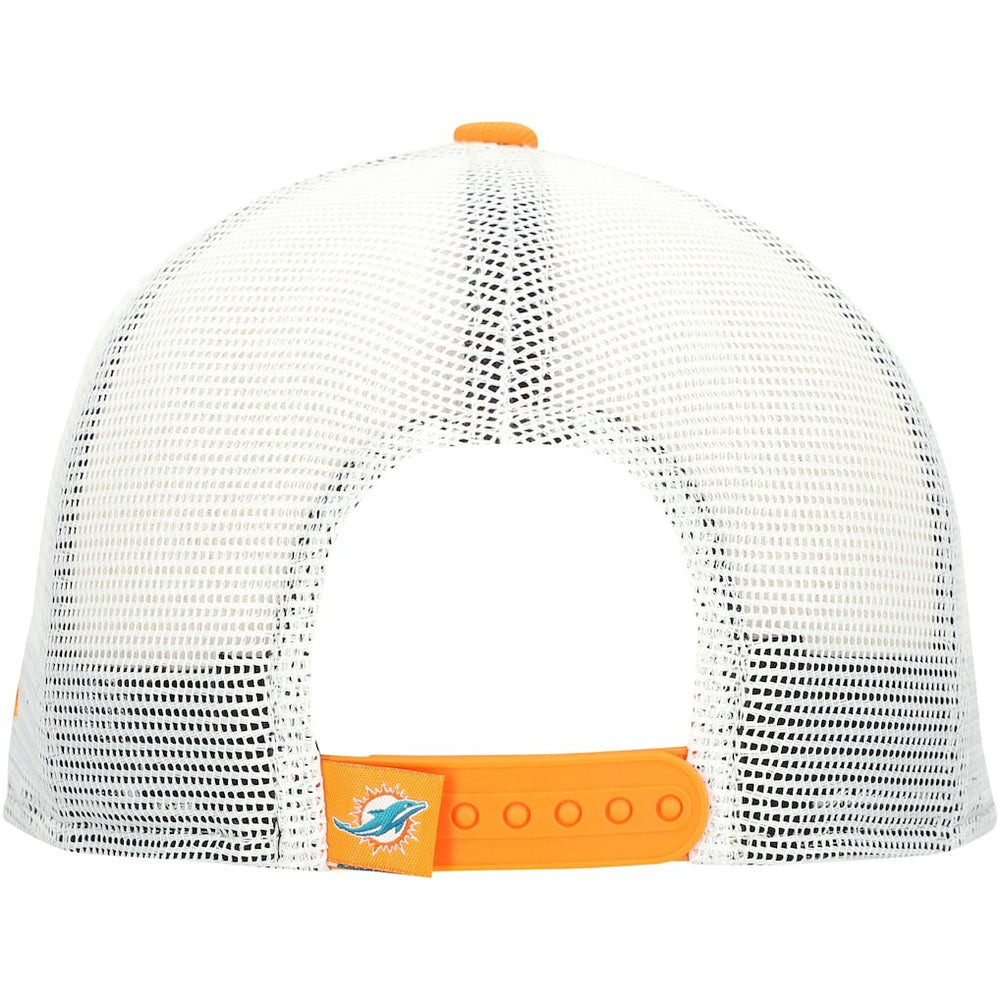 Miami Dolphins New Era Citrus 9FIFTY Trucker Snapback Hat - Orange Hats