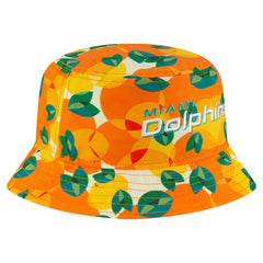 Miami Dolphins New Era Citrus Bucket Hat - Orange Hats