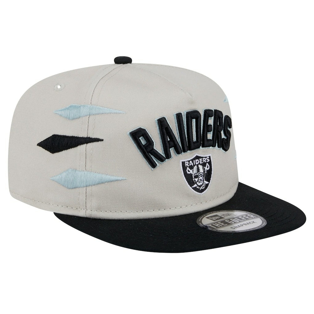 Las Vegas Raiders New Era Athletic Golfer Snapback Hat - Stone/Black Hats