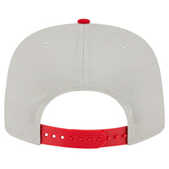 Kansas City Chiefs New Era Athletic Golfer Snapback Hat - Stone/Red Hats