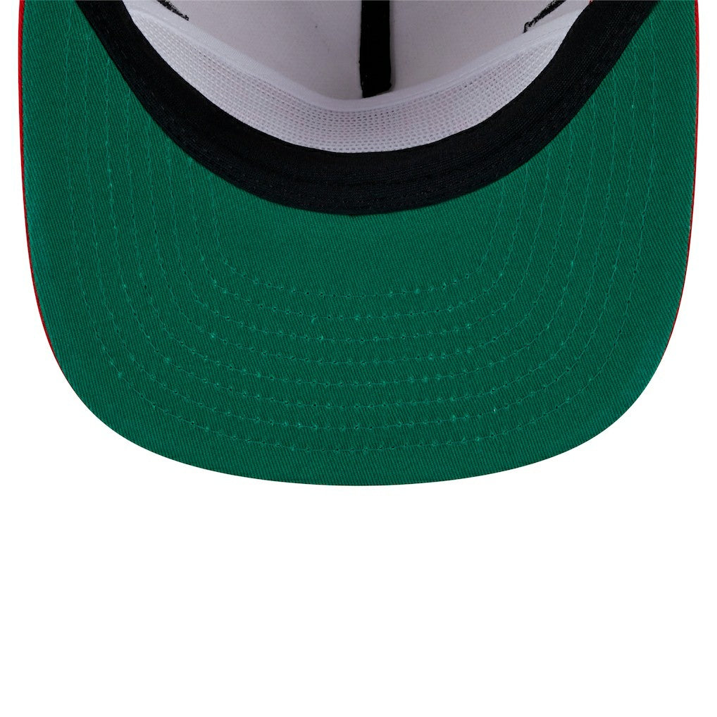Kansas City Chiefs New Era Athletic Golfer Snapback Hat - Stone/Red Hats