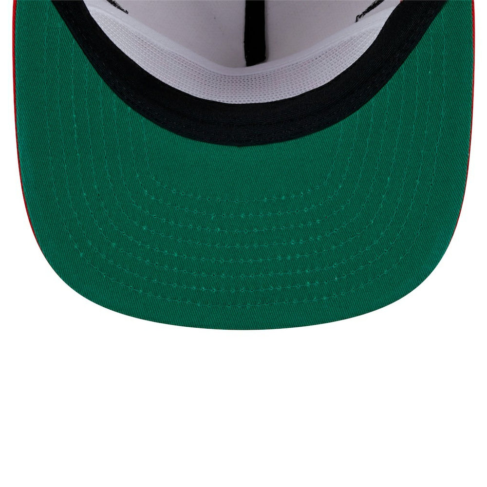 Kansas City Chiefs New Era Athletic Golfer Snapback Hat - Stone/Red Hats