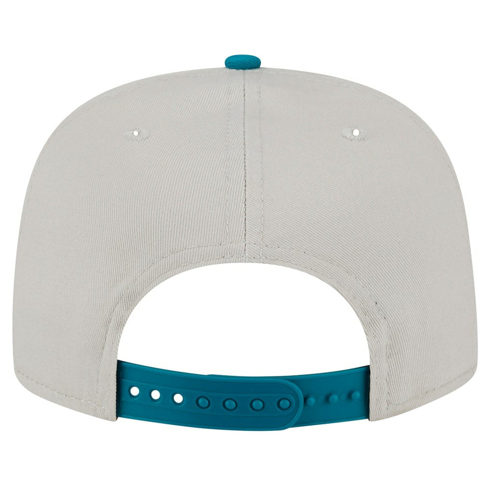 Miami Dolphins New Era Athletic Golfer Snapback Hat - Stone/Aqua Hats