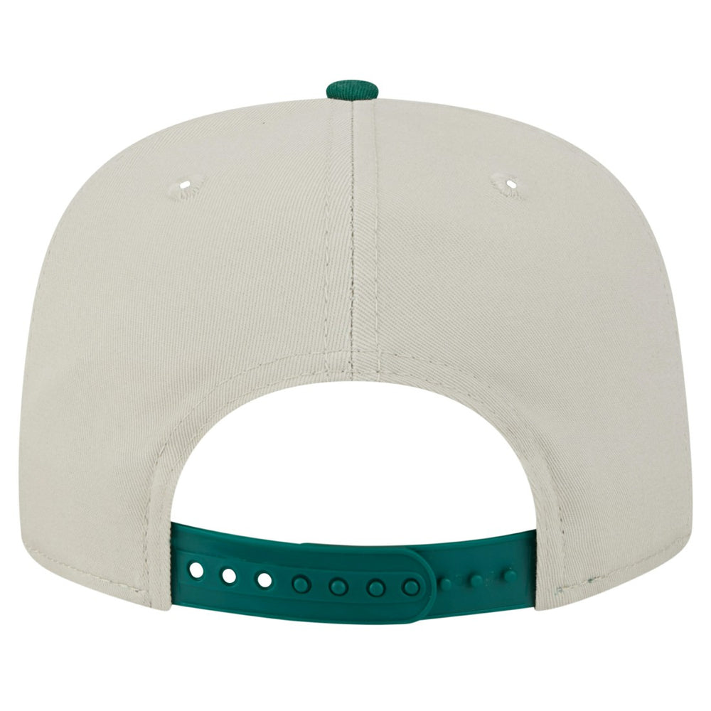 New York Jets New Era Athletic Golfer Snapback Hat - Stone/Green Hats