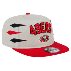 San Francisco 49ers New Era Athletic Golfer Snapback Hat - Stone/Scarlet Hats