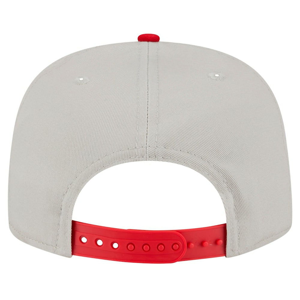 San Francisco 49ers New Era Athletic Golfer Snapback Hat - Stone/Scarlet Hats