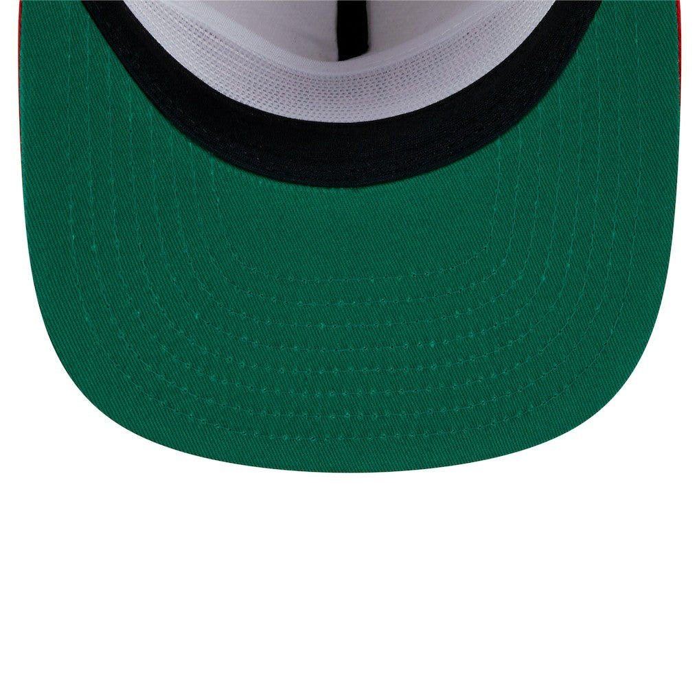 San Francisco 49ers New Era Athletic Golfer Snapback Hat - Stone/Scarlet Hats