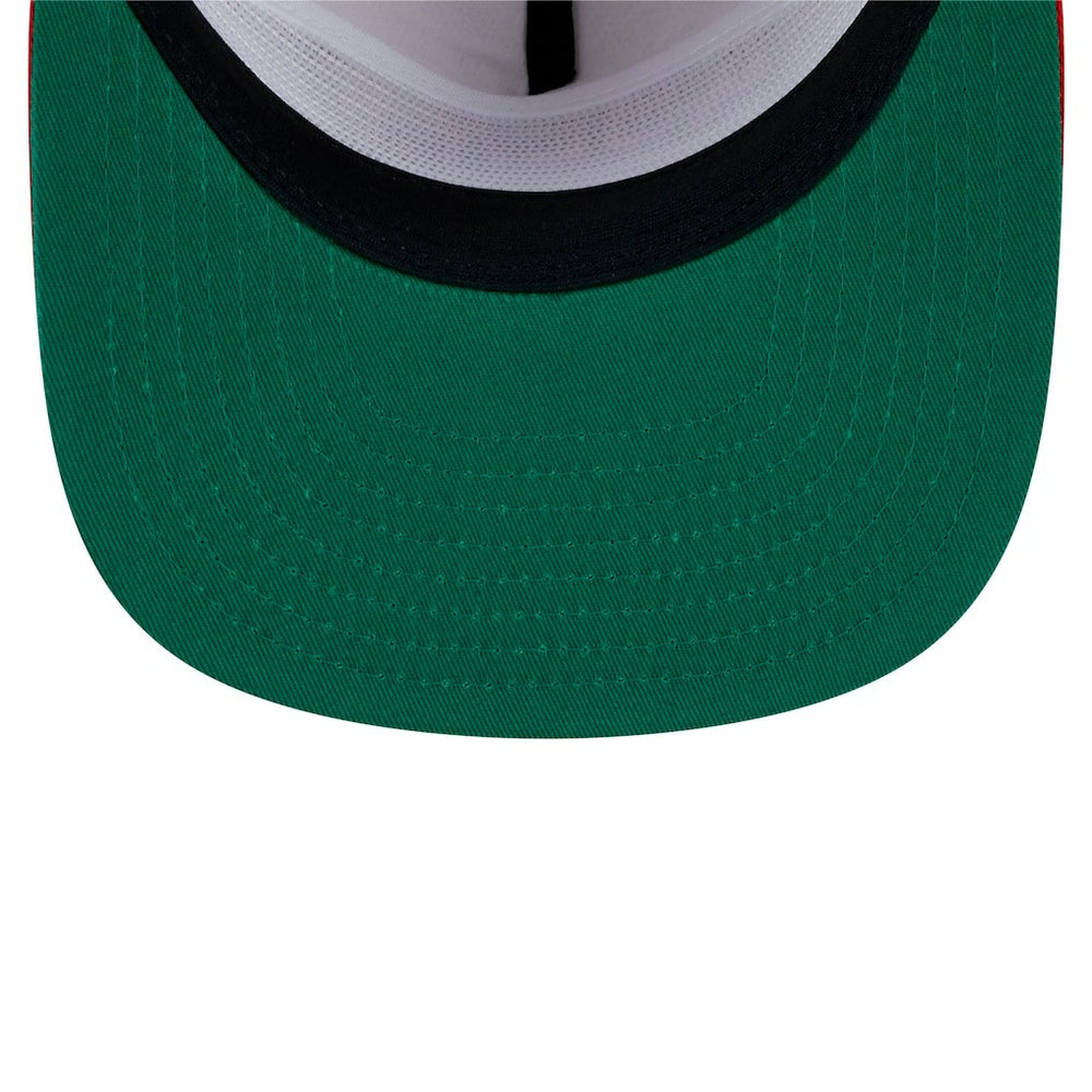 San Francisco 49ers New Era Athletic Golfer Snapback Hat - Stone/Scarlet Hats