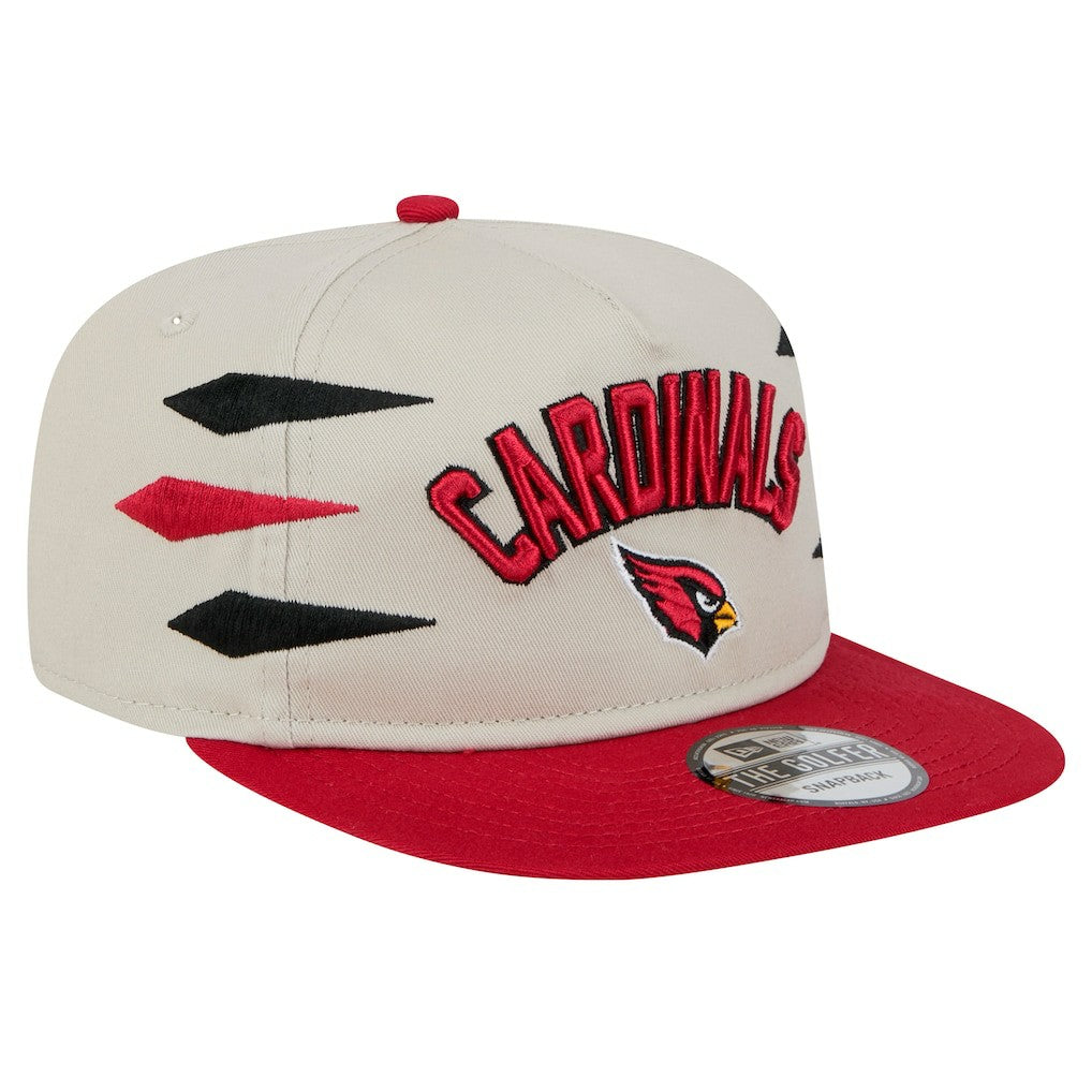 Arizona Cardinals New Era Athletic Golfer Snapback Hat - Stone/Cardinal Hats