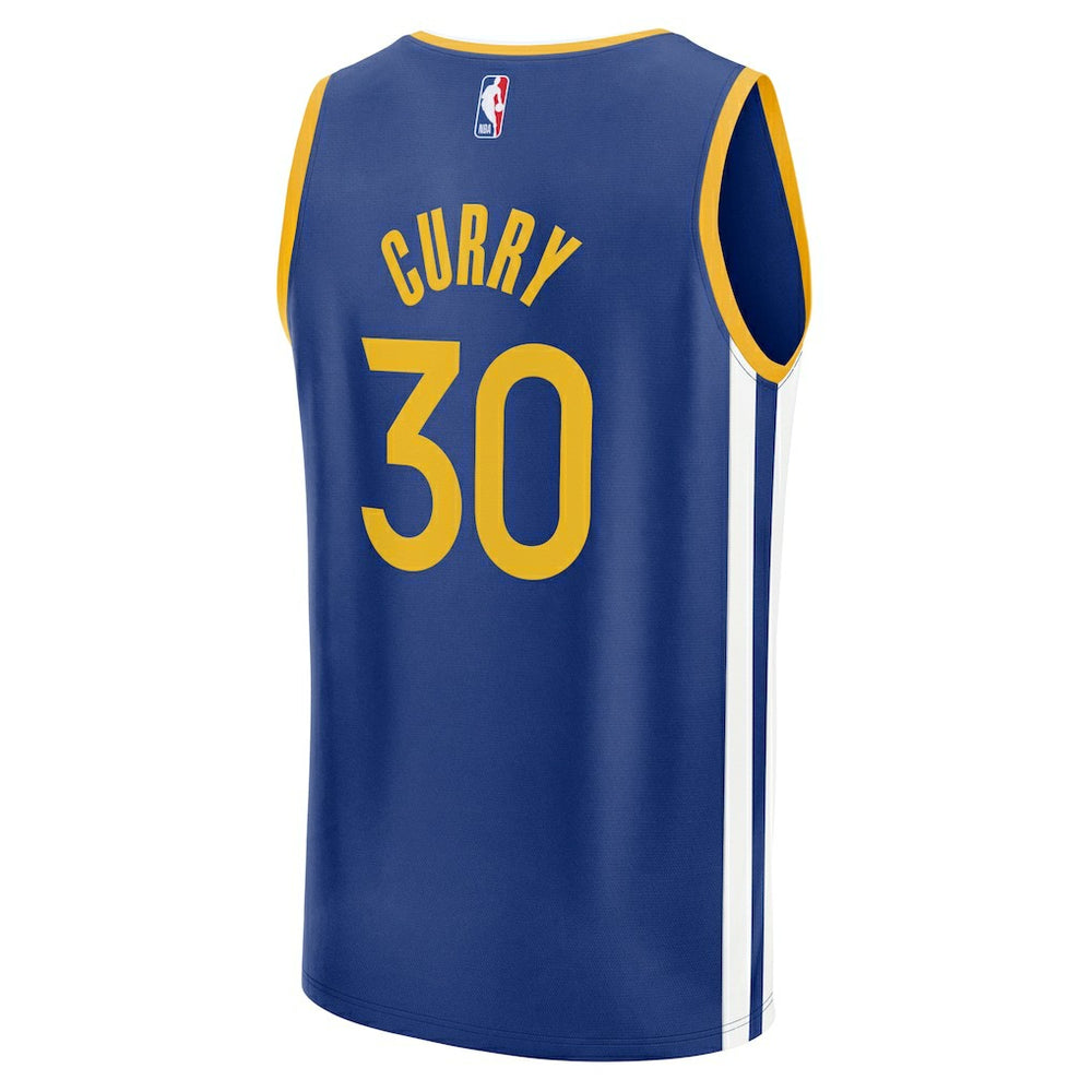 Stephen Curry Golden State Warriors Fast Break Replica Jersey Icon Edition Royal - Fanatics