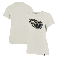 Tennessee Titans '47 Women's Panthera Frankie T-Shirt - Cream T-shirts