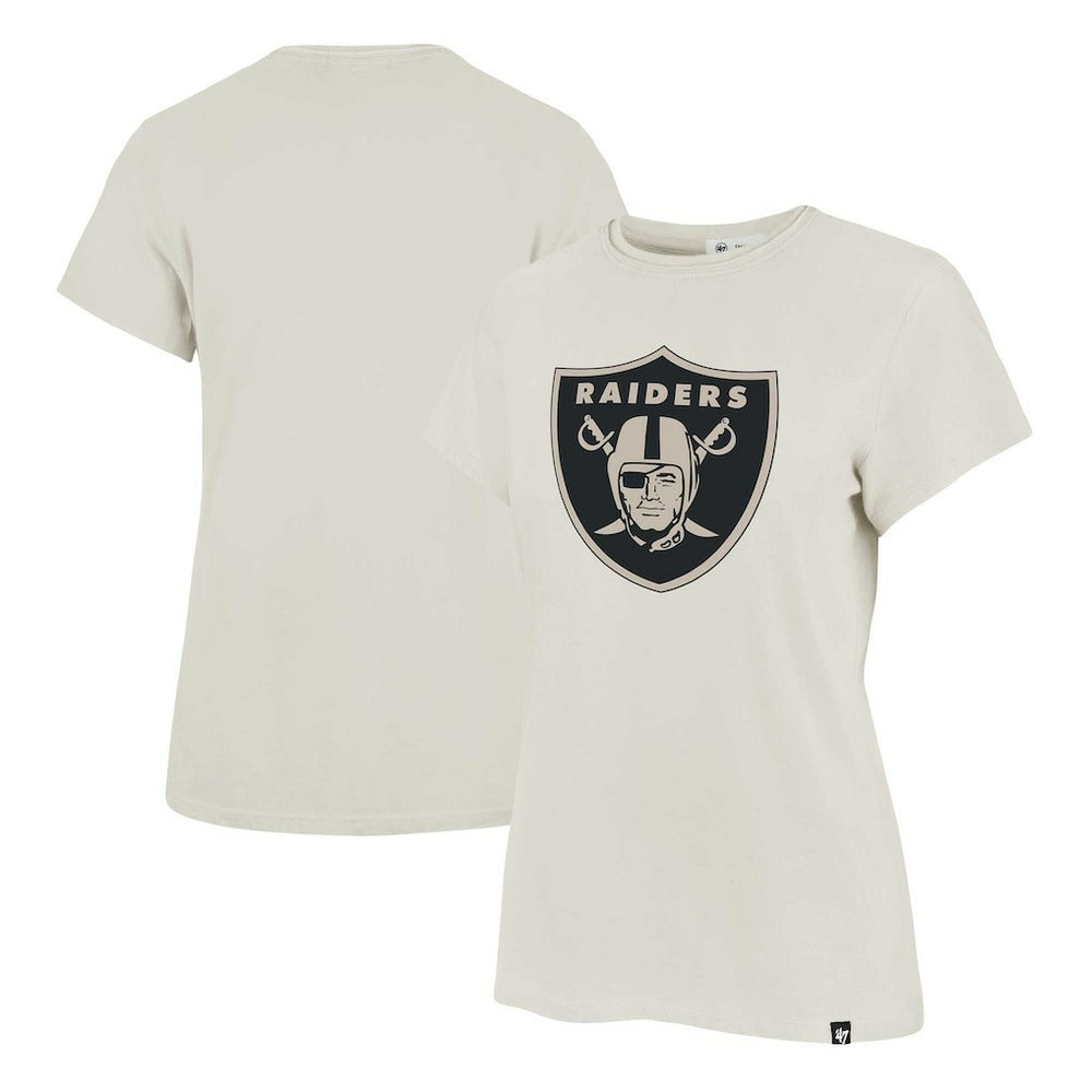 Las Vegas Raiders '47 Women's Panthera Frankie T-Shirt - Cream T-shirts