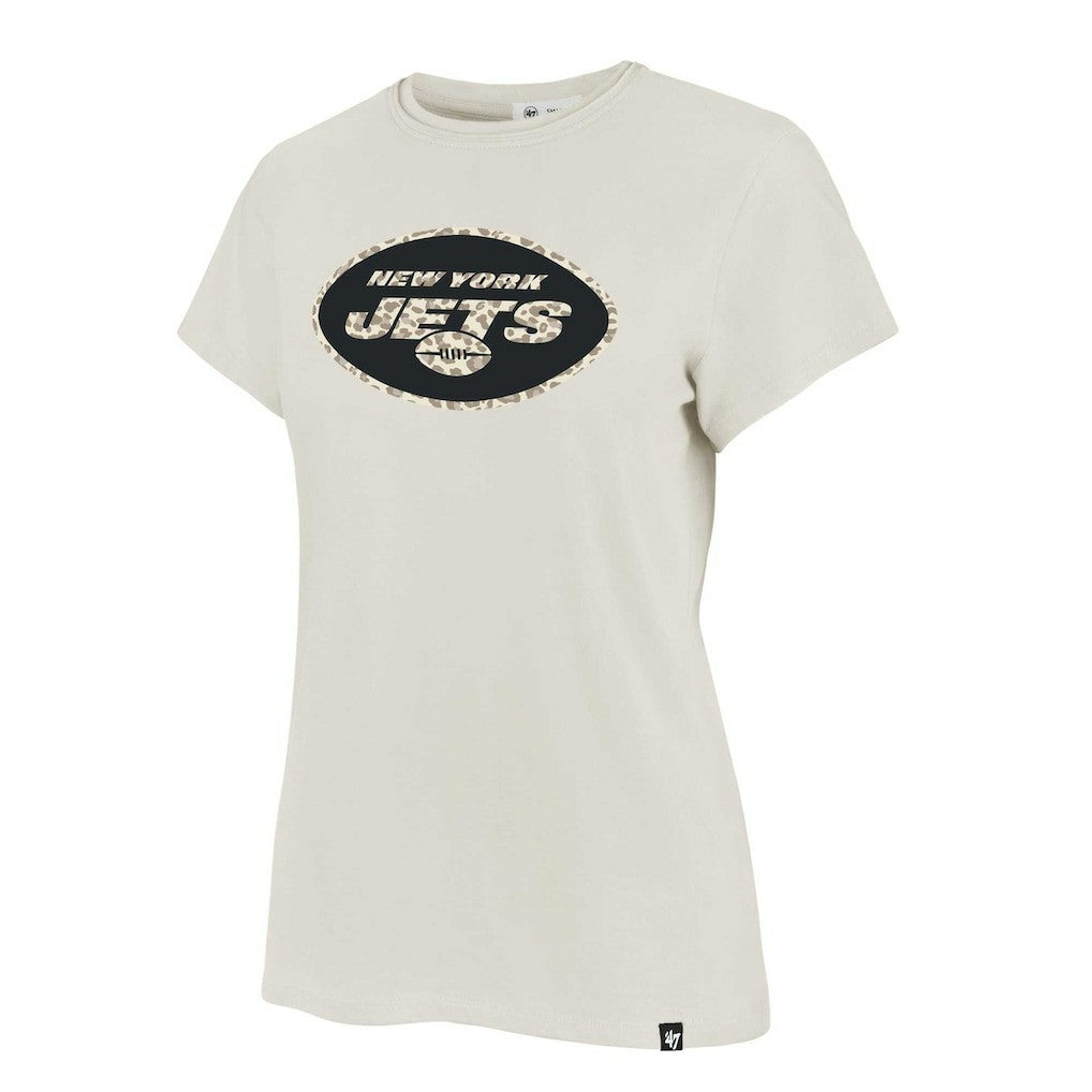New York Jets '47 Women's Panthera Frankie T-Shirt - Cream T-shirts