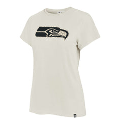 Seattle Seahawks '47 Women's Panthera Frankie T-Shirt - Cream T-shirts