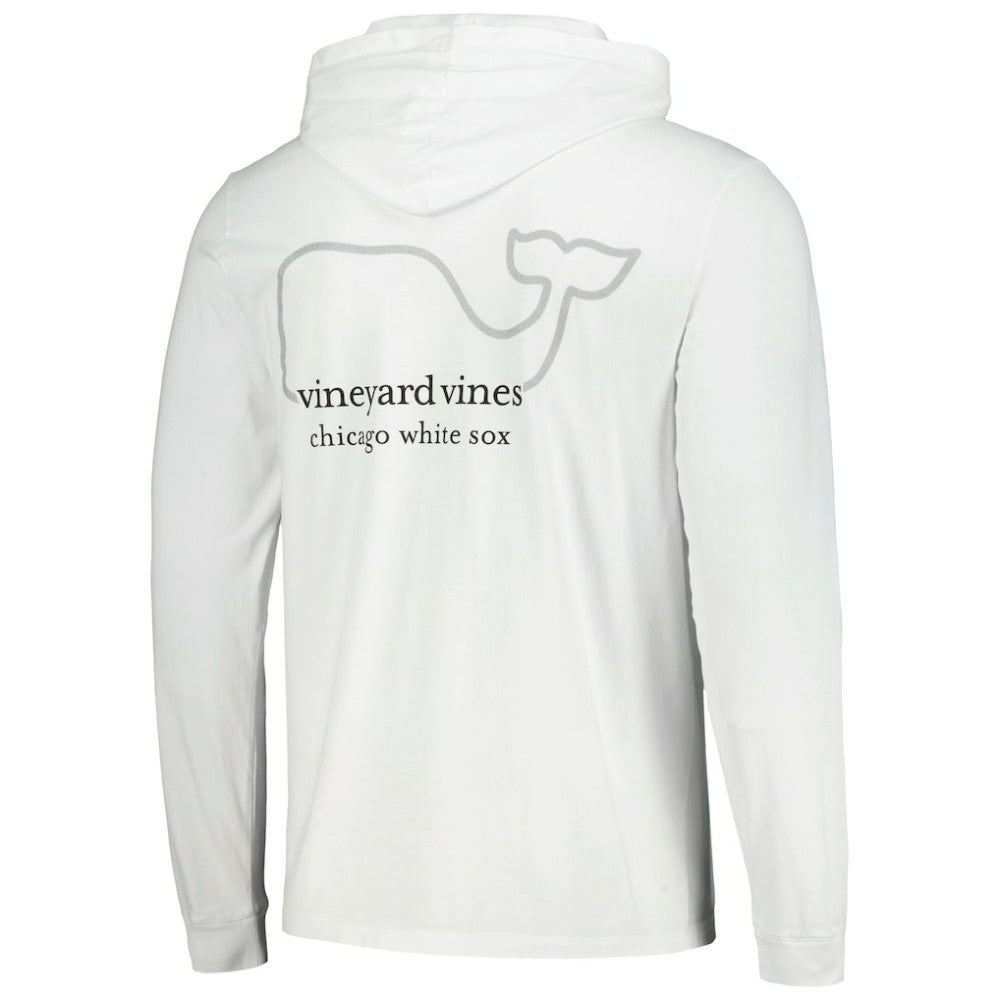 Chicago White Sox Vineyard Vines Long Sleeve Hoodie T-Shirt - White Hoodies