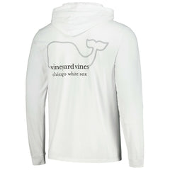 Chicago White Sox Vineyard Vines Long Sleeve Hoodie T-Shirt - White Hoodies