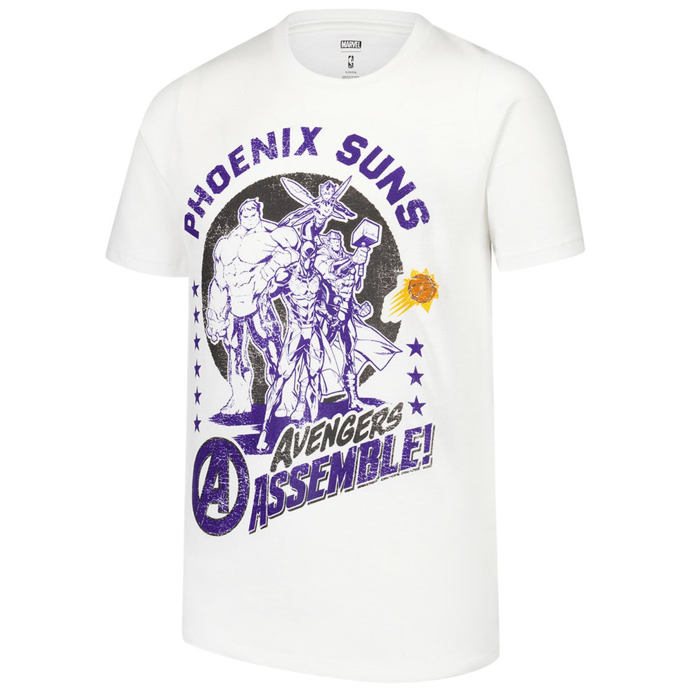 Phoenix Suns Youth NBA x Marvel Avengers Squad T-Shirt White outlet