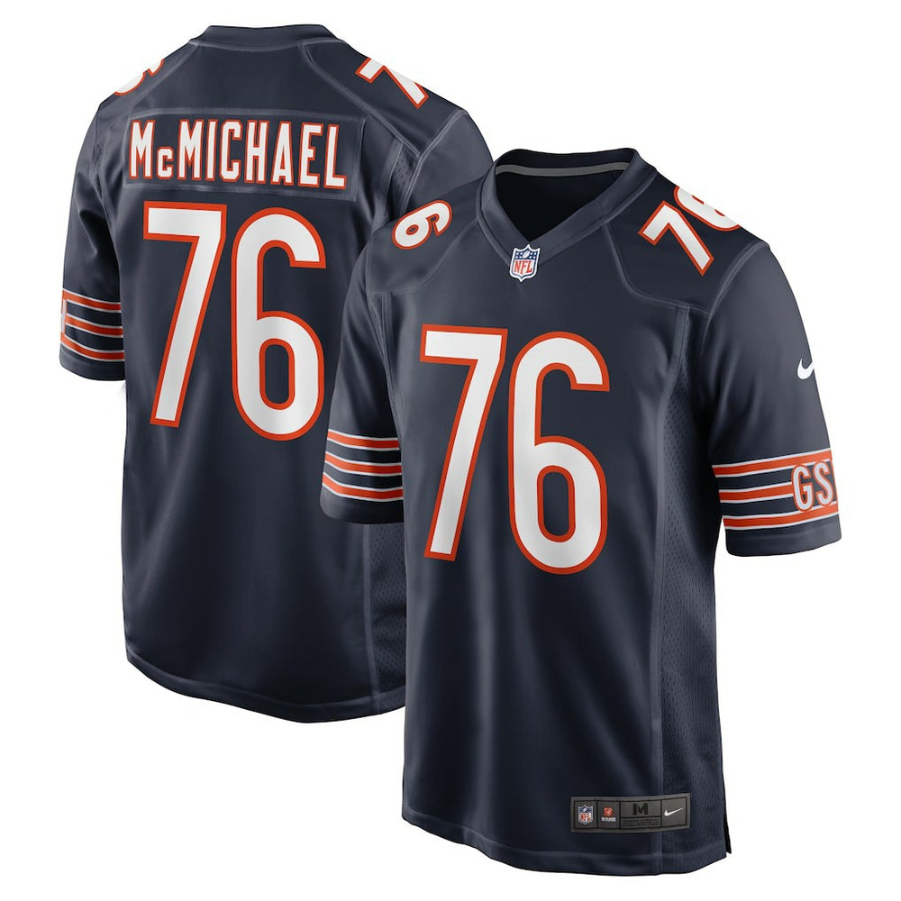 Steve McMichael Chicago Bears Retired Player Game Jersey - Navy Jerseys